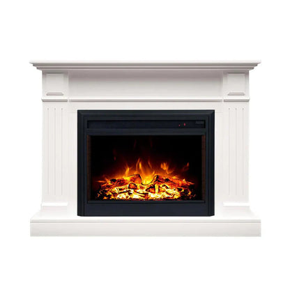 Moda Berwick 2000W Electric Fireplace Heater White Mantel Suite